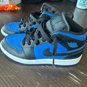 Kids Black and Blue Sneakers